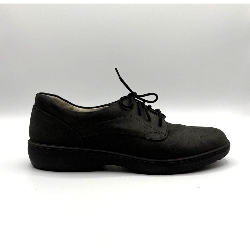 ROMIKA Nubuck Shoe's Women's Size US 8 EU 38 Black Lace Up Comfort Shoe